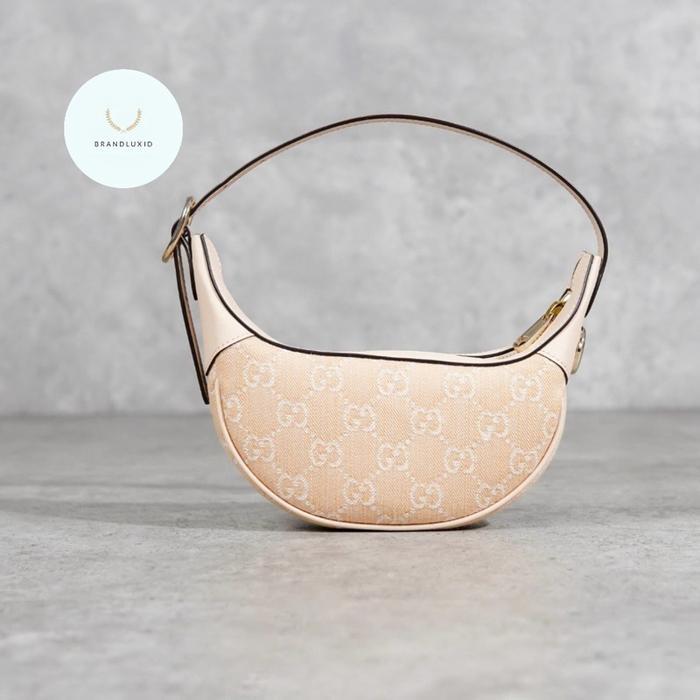 Gucci Ophidia GG Monogram Beige Hobo Bag in Cream