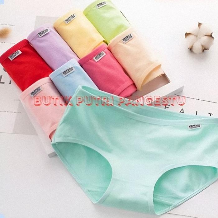 CELANA DALAM WANITA 12PCS DEWASA // celana dalam Size M L XL 3L // Paket hemat celana dalam 1 lusin