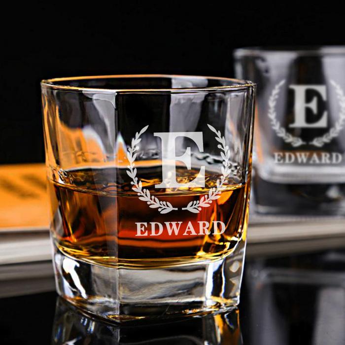 Personalized Whiskey Glasses Custom Whiskey Rocks Glass Monogram