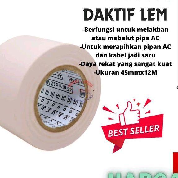DAKTIF LEM AC | DUCT TAPE | LAKBAN PIPA AC | PEMBUNGKUS PIPA AC