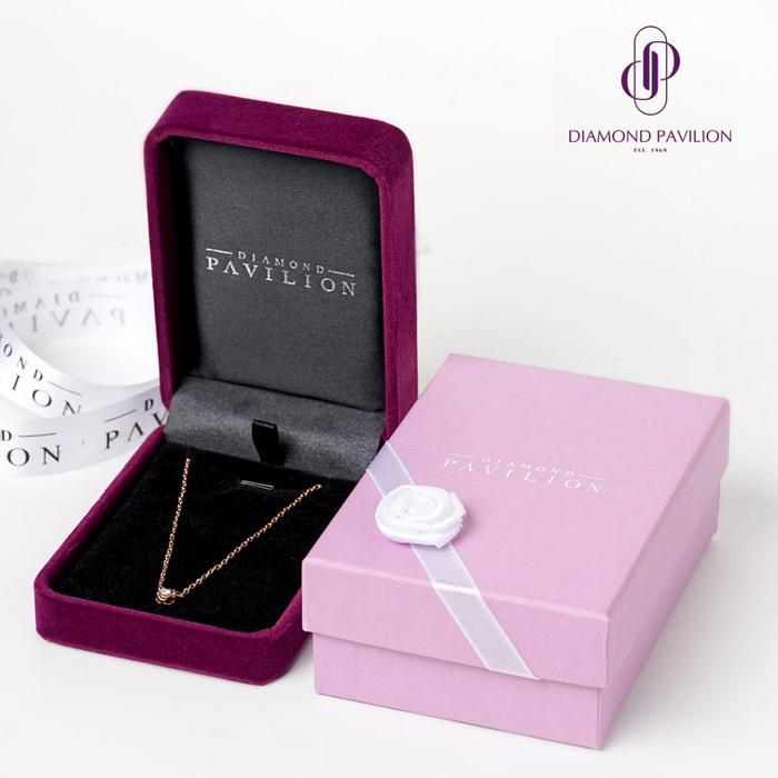 [Bundle] Liontin Izora Diamond Pavilion & Kalung Emas Helia 17K Semar Nusantara