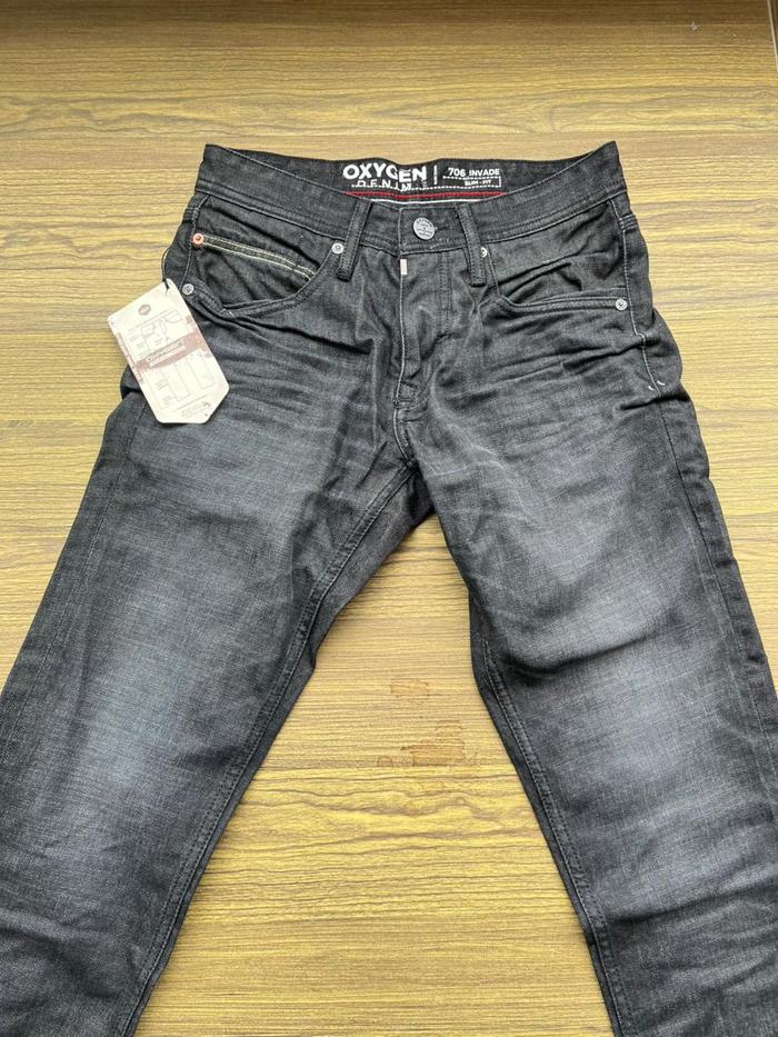 Celana oxygen original denim pria Jeans Panjang Cowok