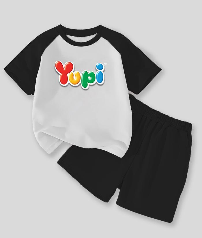Baju Viral YUPI Setelan Anak Celana Pendek Umur 3-10 Tahun Fashion