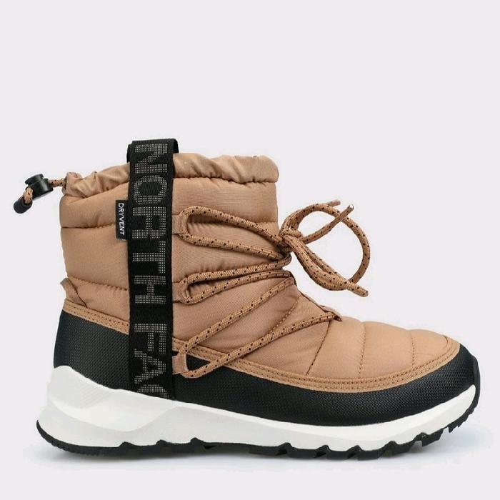 Sepatu winter wanita the north face thermoball brown color original