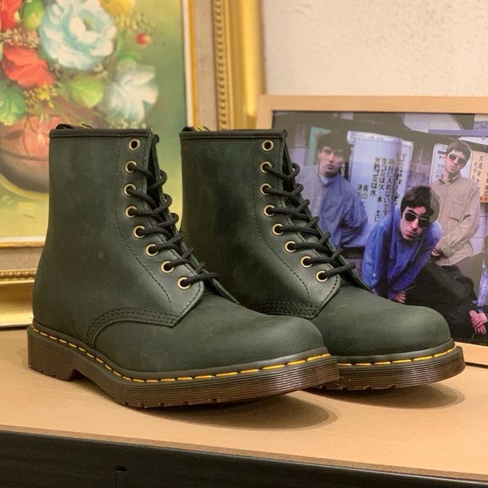 DR. MARTENS 1460 DARK GREEN CRAZY HORSE ORIGINAL BNIB