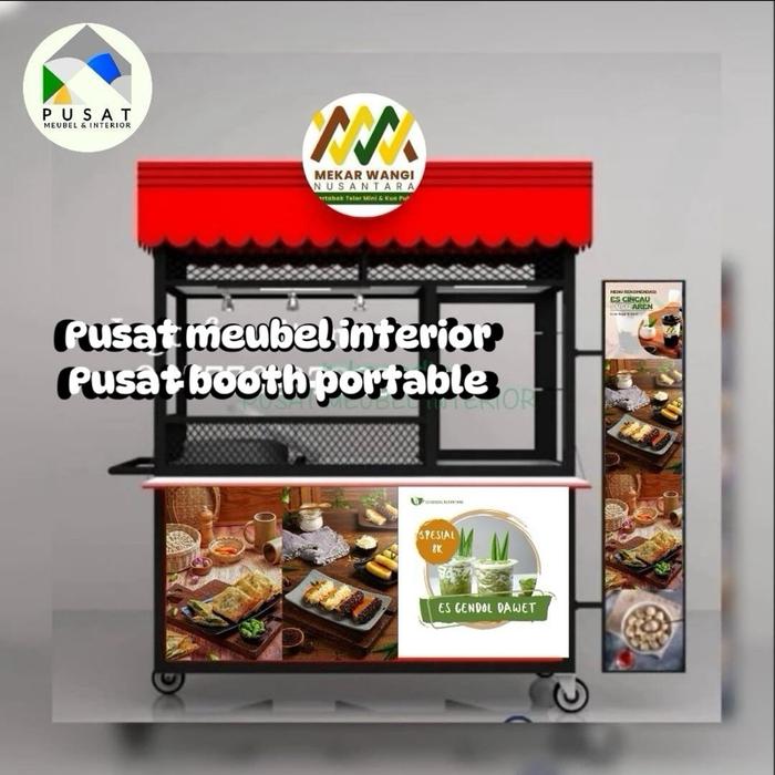 GEROBAK ES TEH SOLO / BOOTH BESI ES TEH SOLO / GEEOBAK DORONG