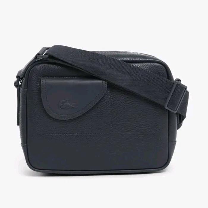 LACOSTE Club Lacoste Grain Leather Satchel Original Sling Bag Pria
