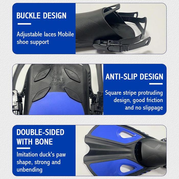 Swim Fins Snorkel Fins With Adjustable Buckles And Open
