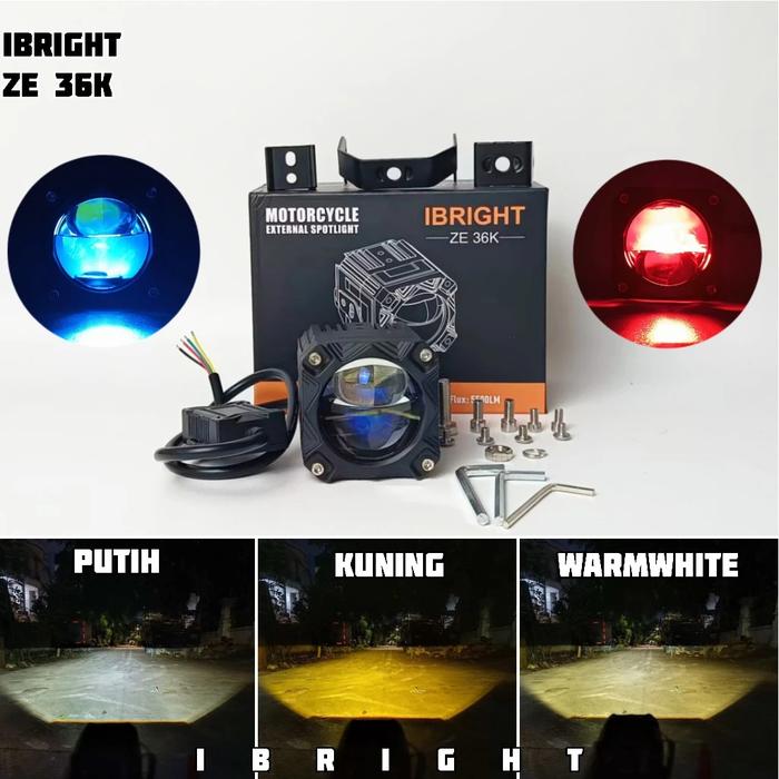 IBRIGHT ZE 36K - Lampu Tembak Biled 3 Warna