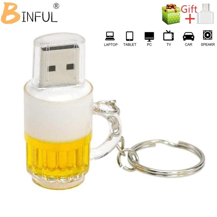 beer mug BiNFUL USB Flash Drive 512G 256G 4G 8G 16GB Pendrive 32G