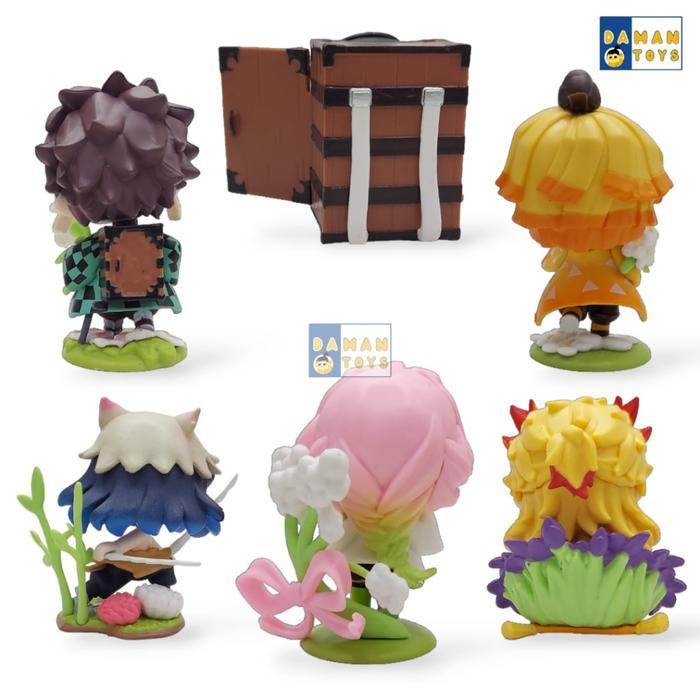 Demon Slayer Action Figure Birth Flower Series Blind Box Tanjiro Nezuko Mitsuri Kimetsu No Yaiba