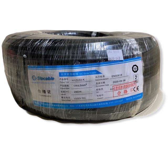 Slocable PV-1F 12 AWG 250m Black Kabel Panel Surya 4mm2 Solar Cable 1500V 1x4mm2 Single Core PV