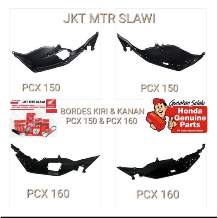 Step floor bordes cover pijakan kaki new pcx 150 ori honda ahm kiri kanan harga satuan ori honda