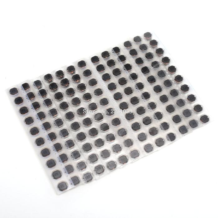 130PCS 13Values CD75 SMD Power Inductor Assortment Kit 2.2UH-470UH