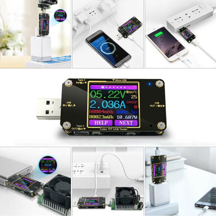 USB Power Meter Tester LCD Display Current Multimeter Voltmeter