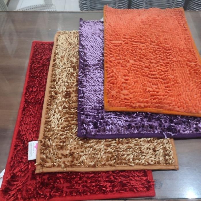 Keset Cendol Microfiber Warna Keset Kamar mandi Anti Slip