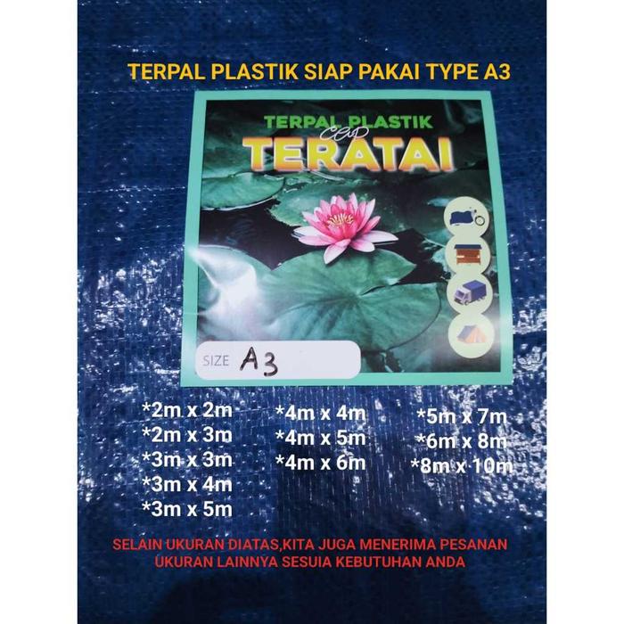 Terpal Plastik A3 Ukuran 3 X 3 Meter Terpal Tenda Terpal Kolam Terpal Tutup Truk Bagus