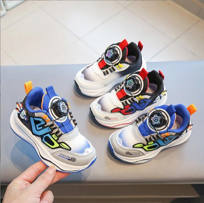 Sepatu Anak Tali Putar Sepatu Sekolah Anak Tali Putar Sepatu Anak Casual Krek Krek NJO