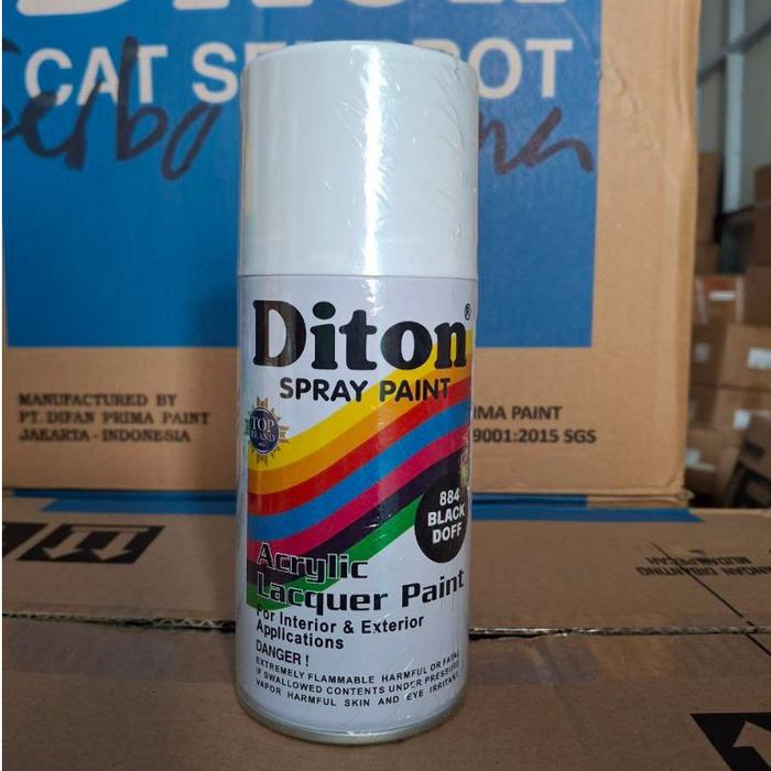Pilox Pilok Cat Semprot Diton 300Cc Hitam Doff 884