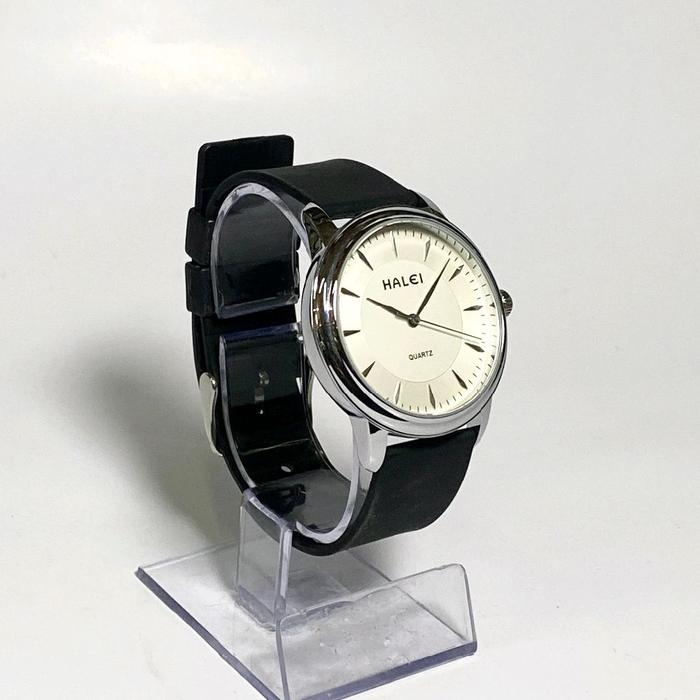 Halei 532M Jam Tangan Pria Tahan Air dengan Tali Kulit Hitam dan Desain Elegan untuk Gaya Anda Watch