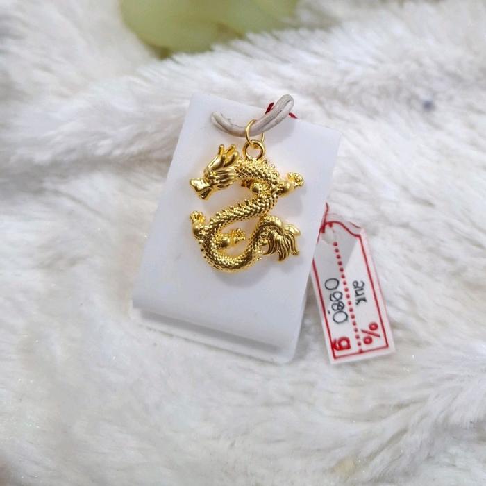 Liontin emas 24k naga pixiu mini