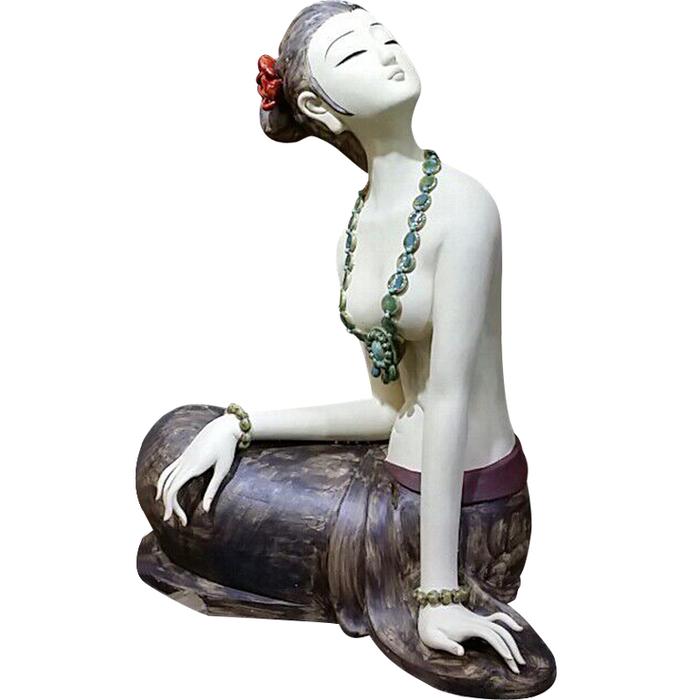 Qing Lotus Bay Boneka Keramik Cina Zen Seni Ruang Tamu Teras Hotel