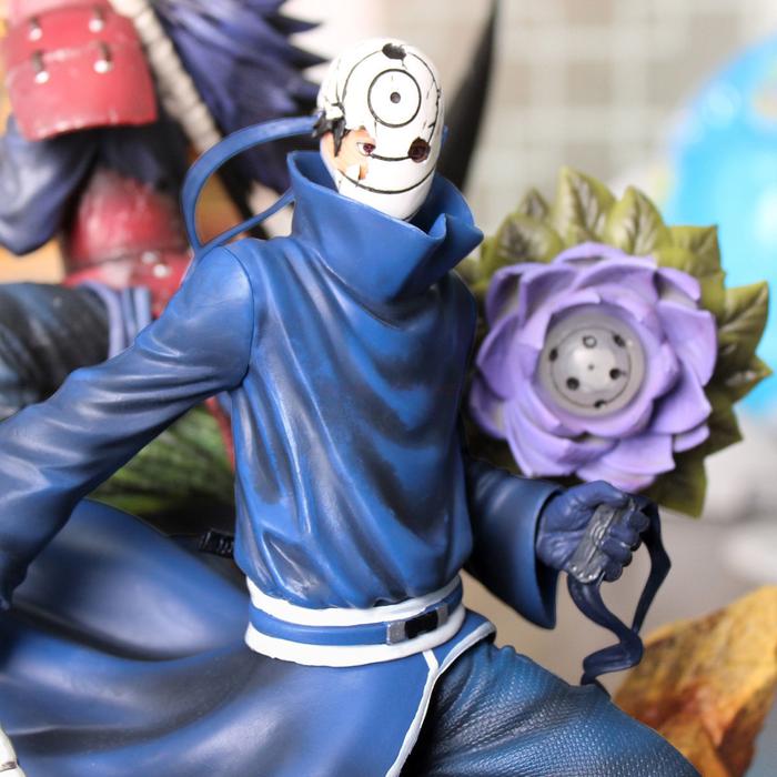 Figur Naruto Uchiha Madara dan Obito Figur Akatsuki Ninja Belenggu Gk