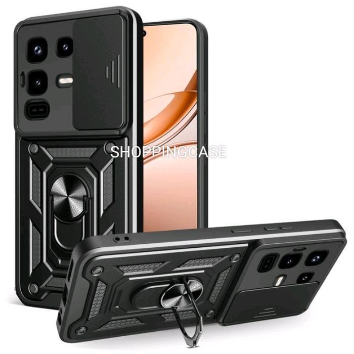 Casing Armor Transformer Compatible With Infinix Note 50 50 Pro 50X 50S Case Iron Amror Slid+Ring Pr