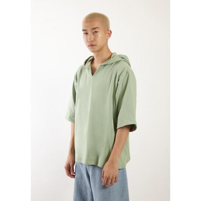 OCWA X VEDECI OVERSIZED BLAZE SHORT SLEEVE HOODIE SAGE GREEN