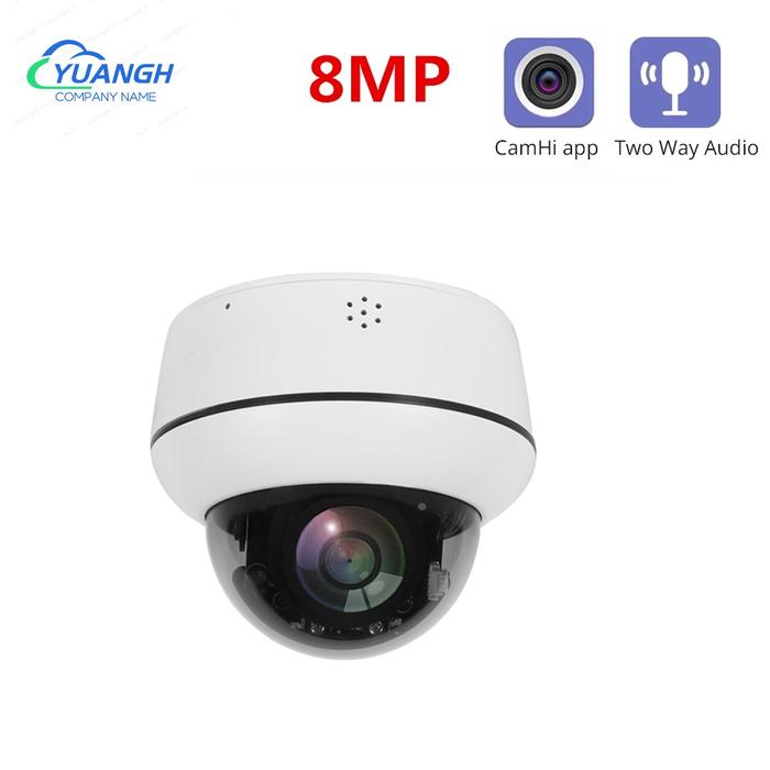 4K 8MP IP POE PTZ Camera Dome 4X Zoom Outdoor Security IP Camera