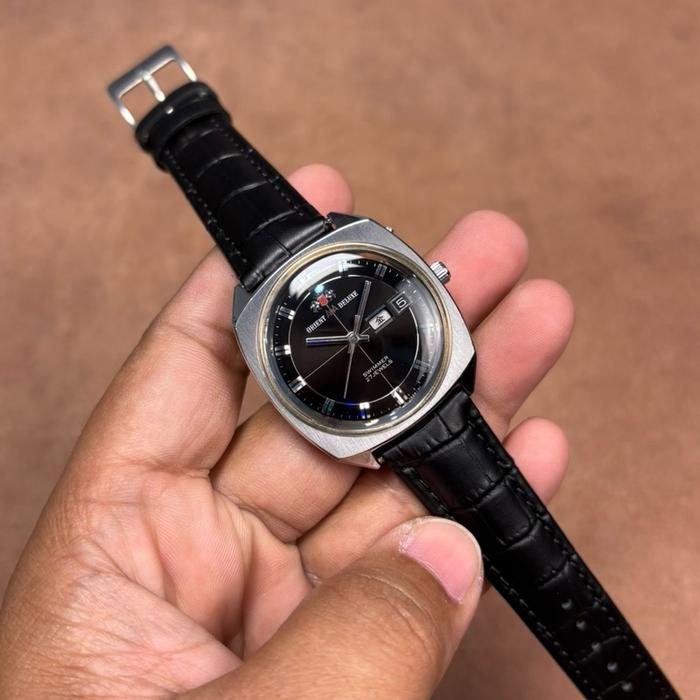 JAM TANGAN PRIA ORIENT AAA DELUXE SWIMMER 27JEWELS AUTOMATIC 7524 JAPAN VINTAGE RARE