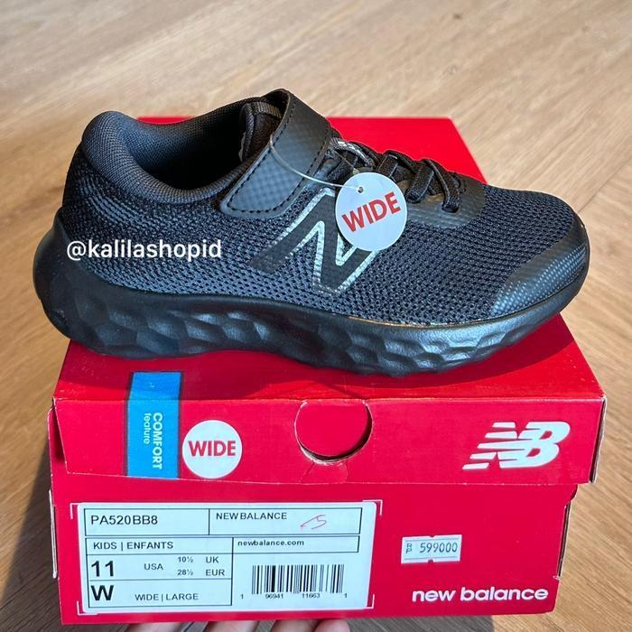 sale Sepatu Sekolah Anak Hitam New Balance Original