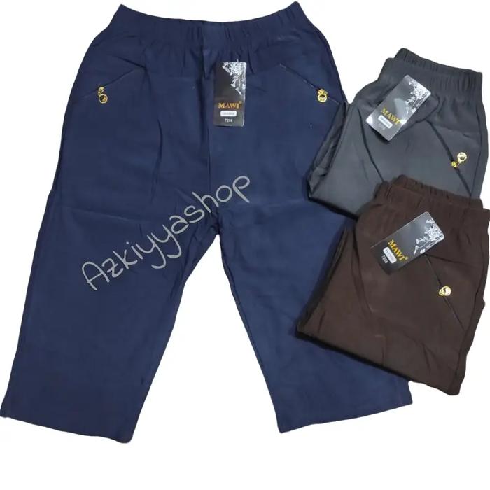 Pingkyshop - CELANA 7/8 MAWI ibu ibu bahan melar ukuran All size bisa buat BB 50-80 Kantong Kotak Ku