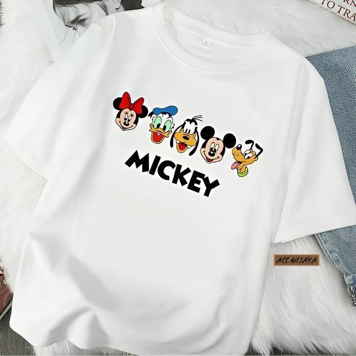 Kaos Premium Wanita Ks224 Size S M L Xl 2Xl 3Xl 4Xl - M I C K E Y