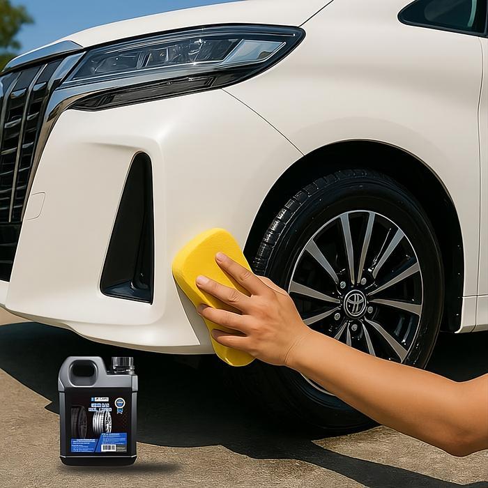 JK CARE Semir Ban Premium 1L – Pengkilap & Penghitam Ban Mobil Motor Tahan Lama, Wetlook, Lindungi d