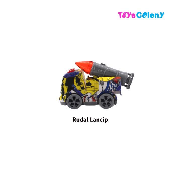 MAINAN ANAK MOBIL MINI GRAFFITY TANK RUDAL BUKAN DIECAST - Rudal Lancip