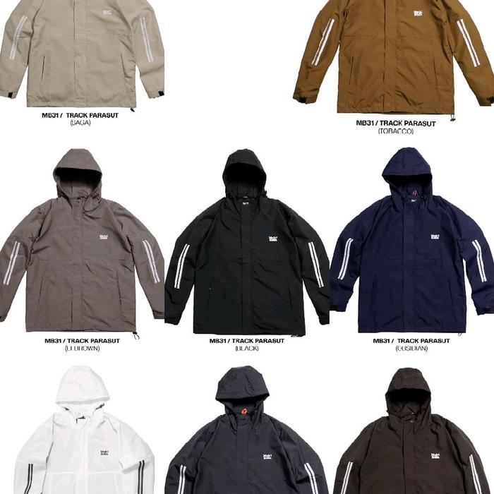 Jaket Parasut track MONKL BLANK Bahan Parasut Original Monkl - Pilihan Warna yang Menarik