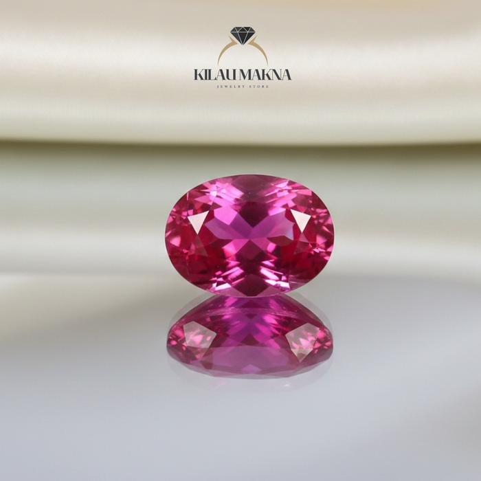 Batu Permata Red Ruby Merah Natural Safir Corrondum Oval Slightly Pink Garansi Asli 100% Ruby Africa