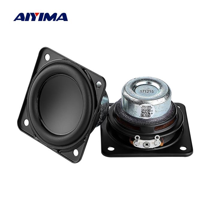 AIYIMA 2Pcs 2 Inch Full Range Audio Speaker 52MM 4 Ohm 10W Hifi
