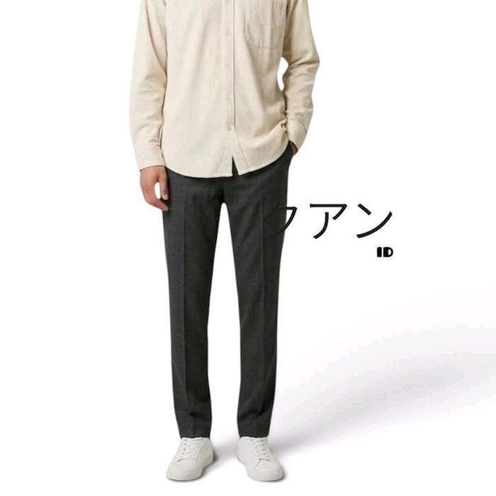 Celana Formal Pria Premium Slimfit Wolfis Tebal Adem Anti Kusut dengan 2 Kantong Depan & Belakang un