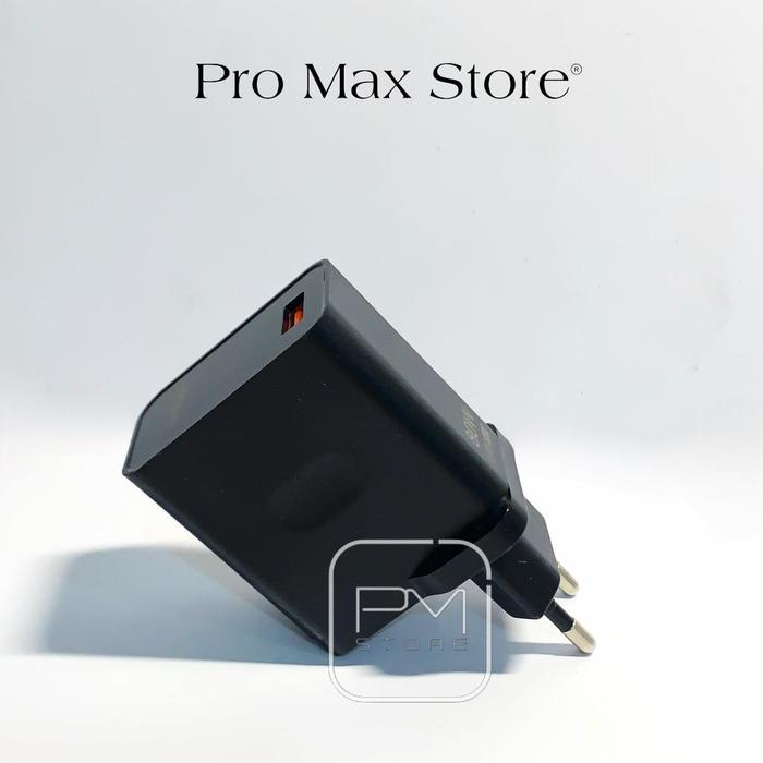 PM - Batok Charger Adaptor 80w Oppo Reno 8Pro Black | Adaptor Kepala Charger 80watt Oppo | Adaptor C