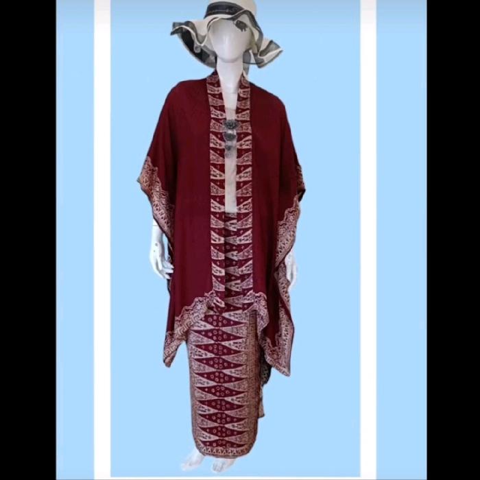 Rupita Setelan Kebaya Batwing 3 in 1 Batik Viscose Pakaian wanita Indonesia