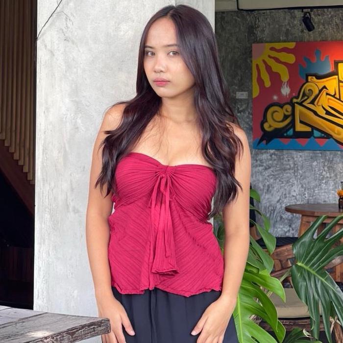 Yuki Top kemben lady crush baju atasan wanita sexy korean style baju kondangan Tank top Yukk tanpa t