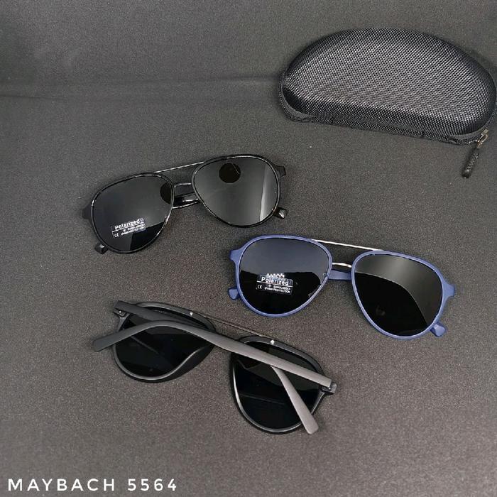 Maybach Kacamata Pria Model 5564 dengan Pilihan Warna Hitam Biru dan Abu-abu Maybach 5564