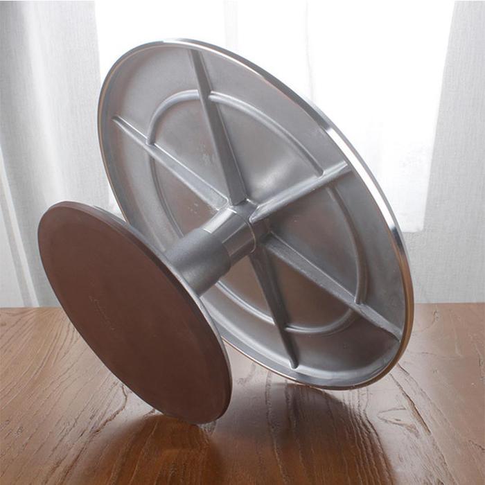 Aluminum Meja Putar Kue Rotary Cake Lazy Susan Stainless / Meja Putar Penghias kue Meja Putar Kue Ma