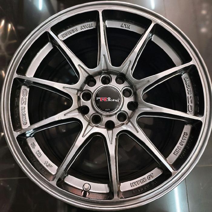 Velg Mobil Ring 16 OZ Racing Ring 10x100-114,3 Hyper Black untuk Yaris Jazz Vios City Corolla Brio C