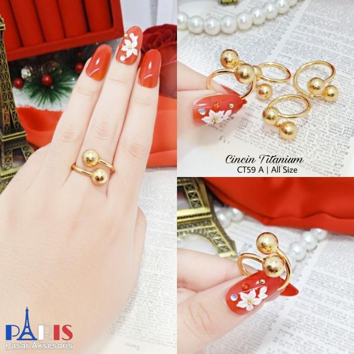VIRAL Cincin Boba Full Pasir Emas AESTETIC