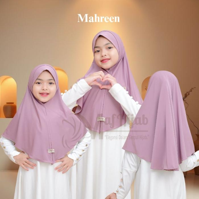 AnaStore Jilbab Anak Mahreen - Hijab Bergo Anak Instan Non Pet Kerudung Malay
