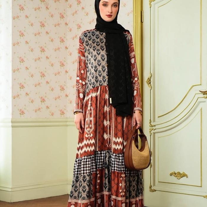 Vivi Zubedi Viviene Dress  Gamis Wanita Dewasa Mewah Pesta