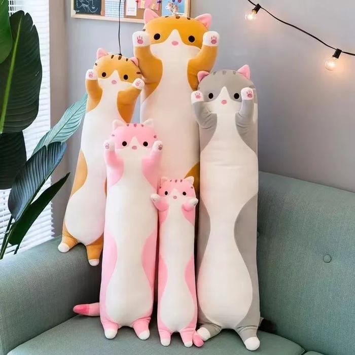 Bantal guling kucing/boneka bantal kucing/boneka bantal lucu/boneka bantal murah imut/boneka guling 
